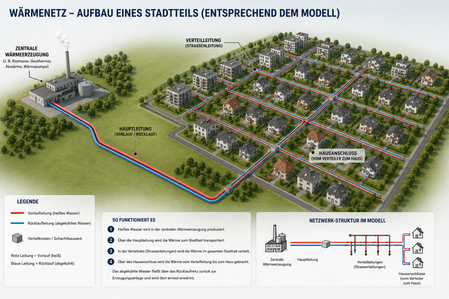 District heating simulation